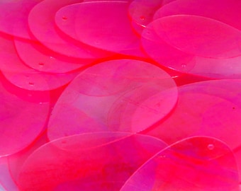 25 peças de lantejoulas.....Em formato de ovo, rosa bebê/KBOS360