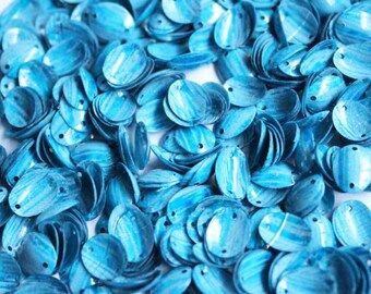 100 LANTEJOULAS OVAL..............Azul Sombreado/KBOS363