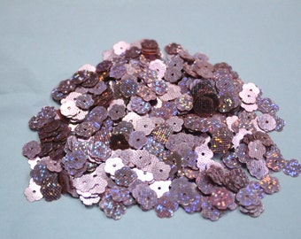 100 Metallic Purple Color Dotted Texture  Flower sequins/KBSF437