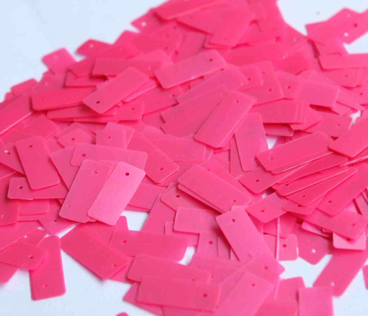 Rectangular Sequins Pink Color Rectangle Shape Sequins in Matte Finish for Craft ,sewing ...