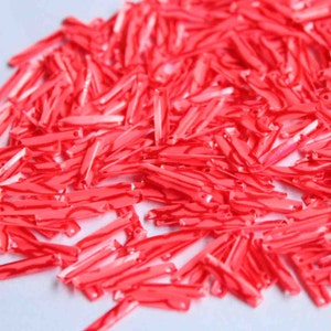 Red Color Rectangle Sequins , textured /KBRGS297