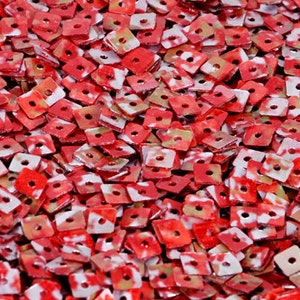 100 sequins ....Red and Silver shaded color/KBSS249