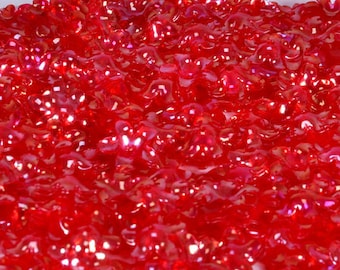 100 lantejoulas em formato de flor na cor rosa escuro/KBSF394