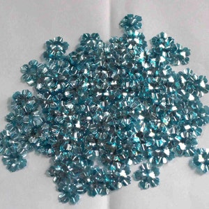 Shiny ,Light Blue Color, Flower sequins for embroidery, Size 15mm, 20 grams (approx 350 sequins), Code- KBSF666