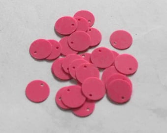 100 Matte Pink Color/Round Sequins / KBRS720