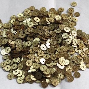 100 Golden Color/ Round Sequins/ Metallic Texture/ KBRS592