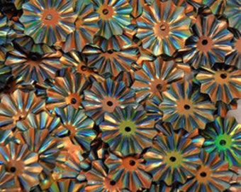 100 lantejoulas redondas METÁLICAS / KBRS021