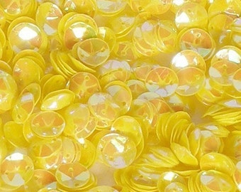 100 pcs RAINBOW Yellow Sequins / KBLS067