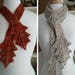 Knitting Pattern PDF- Autumn Leaf Cravat - great for gifts - lace scarf cowl necklace - easy knitting pattern using any weight yarn