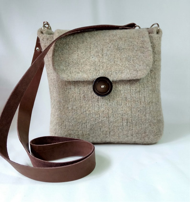 Felted Hipster Bags Knitting Pattern Felted Wool Shoulder Etsy