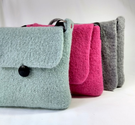 Felted Hipster Bags Knitting Pattern Felted Wool Shoulder Messenger Bag  Purse Two Sizes Women Girls Teen Tutorial for Fabric Lining - Etsy