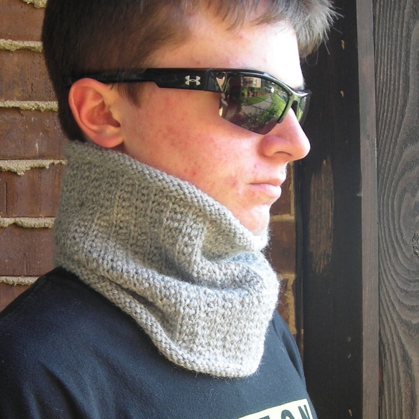 Knitting Pattern cowl neckwarmer unisex men women Wicked Easy Warmer sales support the Wounded Warrior Project