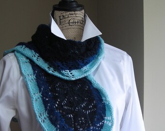 編み物パターン グラデーション レース - クレープ ミルトル スカーフ