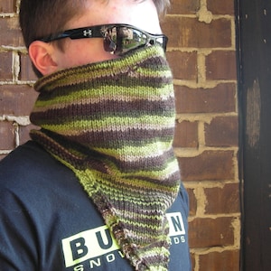 Strickanleitung PDF - Armstulpen für Krieger - Unterstützung des Wounded warrior Project - Halswärmer - Männer Frauen blauer Halswärmer