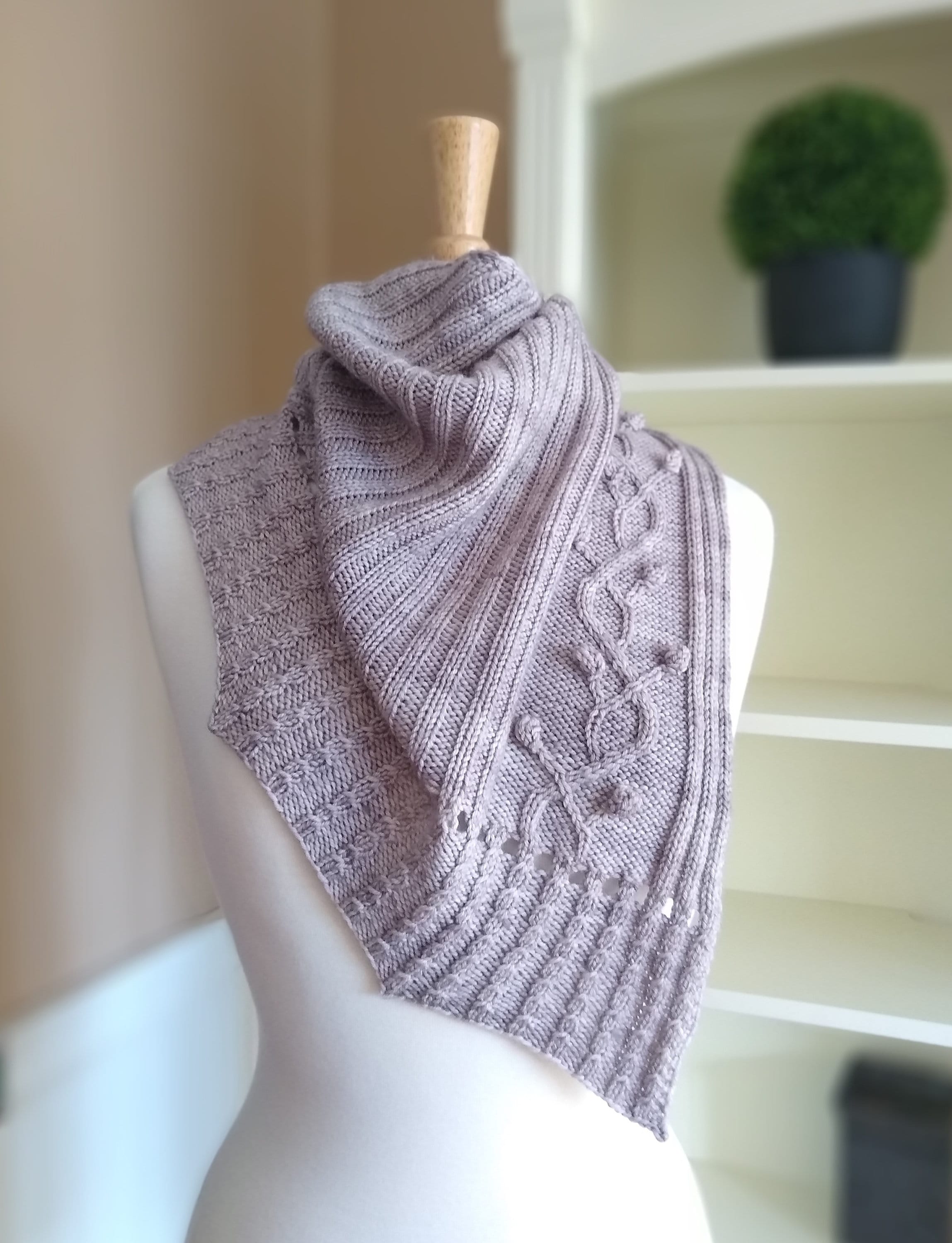 Easy Knitting Pattern for Sport Weight Yarn Scarf Shawl Cowl Etsy