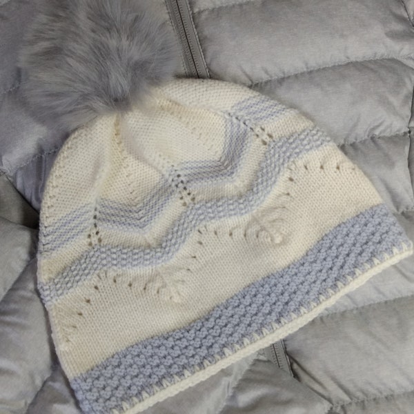 Knitting Pattern Hat for Women Brumal Hat winter ski snowboard snow hat easy quick knitting pattern using sportweight yarn DIY gift
