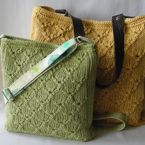 Strickanleitung Hipster Tasche Tote Handtasche Espalier Taschen mit Baumwoll oder Wollgarn DIY Geschenkidee einfach schnell gestrickt keine Nähte mit Stofffutter