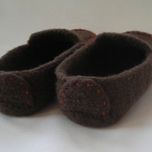 Knitting Pattern PDF Men's Felted Wool Loafers Mocs Slippers DIY Christmas gift, Hygge cozy resell permission BULKY weight yarn image 4