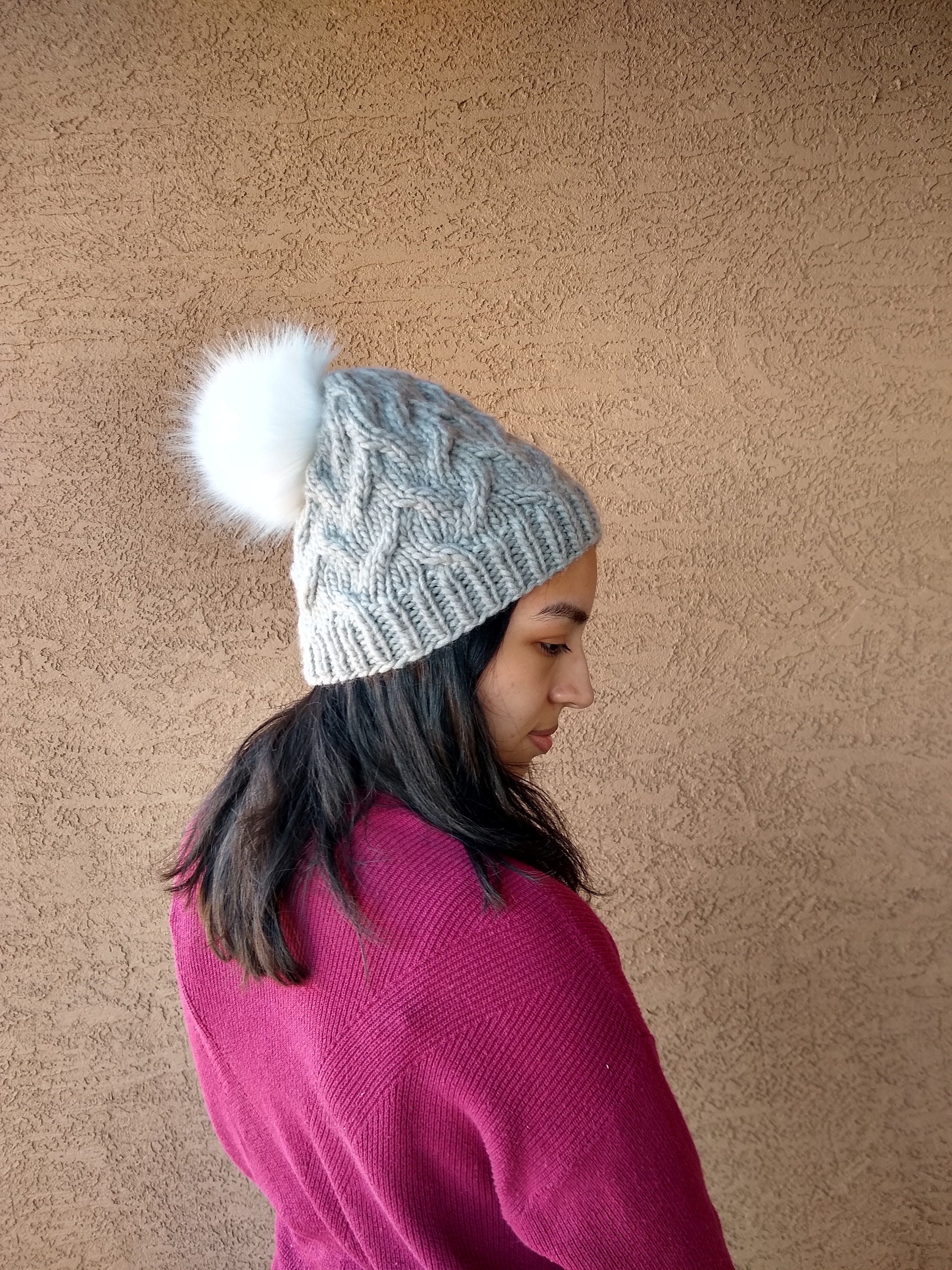 Two Tone Square Top Hat Knitting Kit | Lang Yarns Cashmere