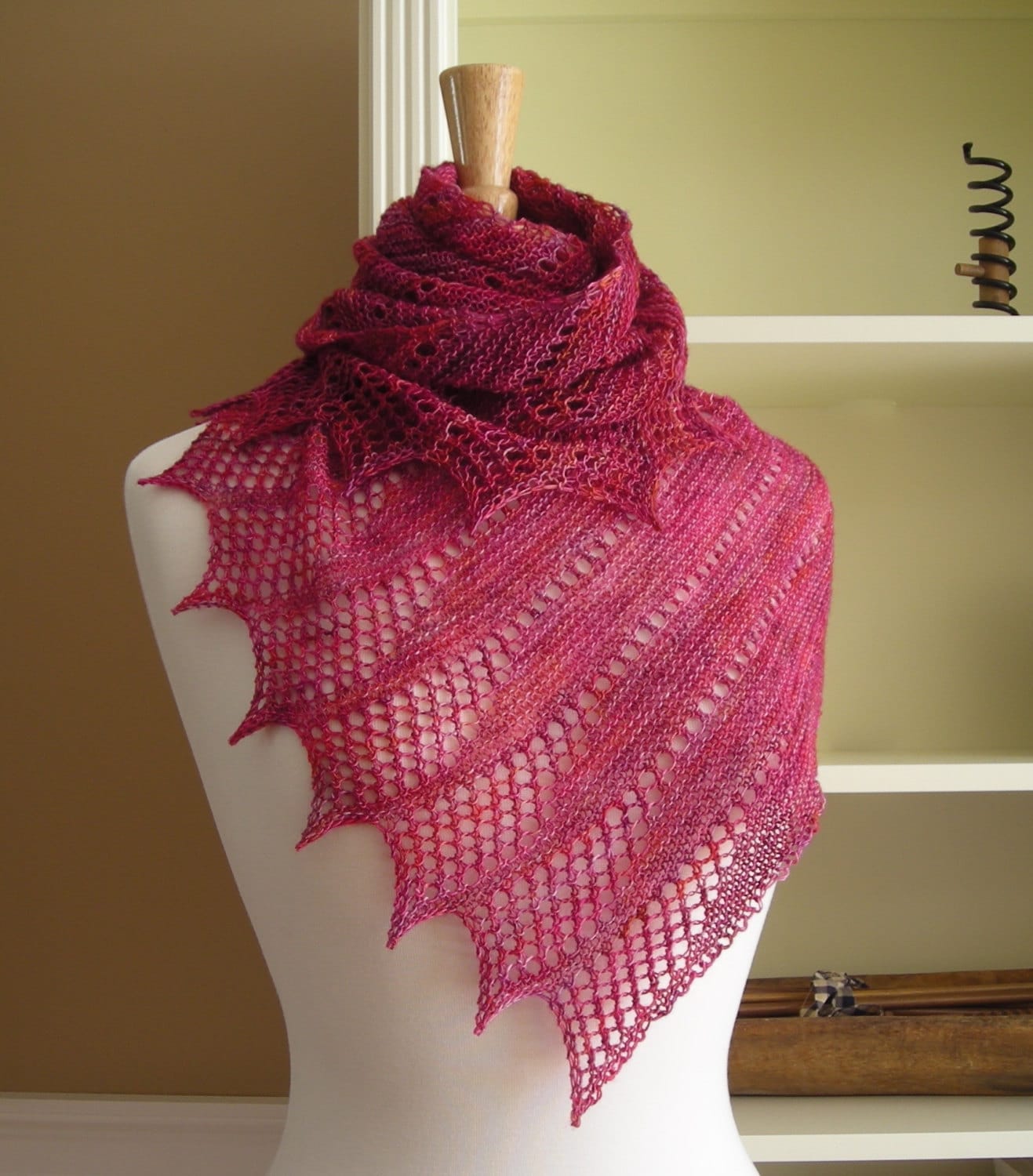 Sewing & Fiber Knitting Kits & How To PDF Pattern knitting lace shawl