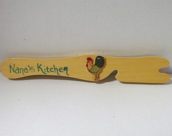 Handmade Wooden Oven Rack Puller: Nana's Kitchen Gift