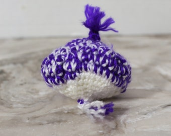 Purple Onion, Crochet Purple Onion, Crochet Vegetable, White Vegetable, Crochet Play Food, Educational Play, Learning Play, Kids Kitchen Toy