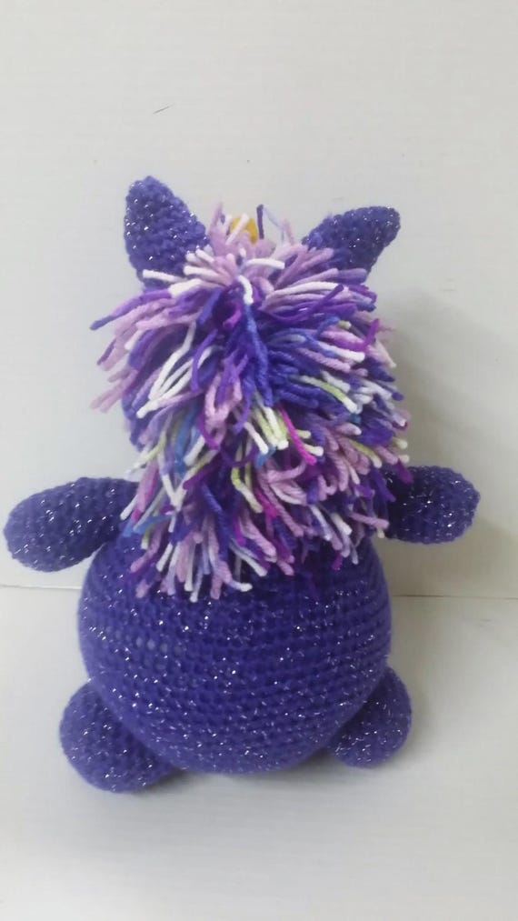 かぎ針編みのユニコーンぬいぐるみ：手作りのぬいぐるみ - Etsy 日本