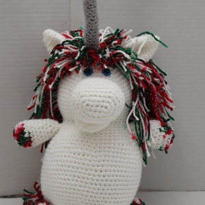 Unicorn, Stuffed Animal, Mystical Animal, Christmas Gift, Safe toy for Babies, Plushie, Amigurumi, Girl Toy, Birthday Gift, Holiday, Present image 1