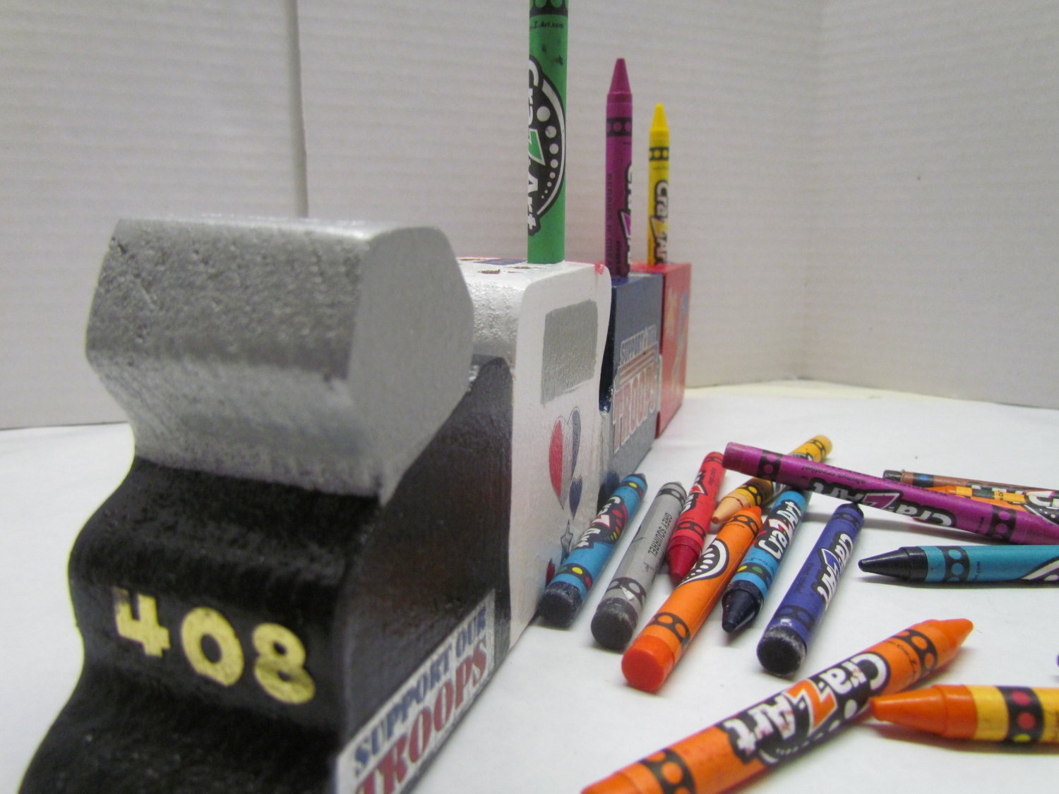 Military Crayon Holdersupport Our Troops Crayon Etsy
