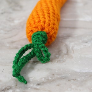 Crochet Carrot, Orange Carrot, Crochet Play Food, Crochet Vegetables, Pretend Play Food, Kitchen Baby Toy, Play Kitchen, Crochet Food Toys image 7