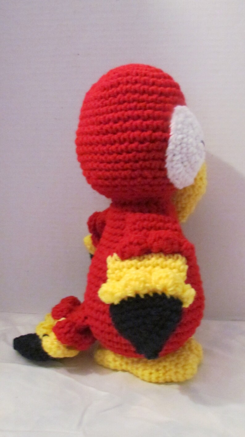 Crochet parrot, Parrot plush, Parrot crochet, Parrot doll, Amigurumi parrot, Parrot stuffed animal, Stuffed Parrot, Parrot gift, Toy image 3