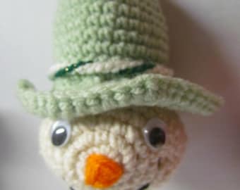 Crochet Snowman Ornament: Handmade Amigurumi Christmas Tree Decoration