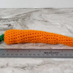 Crochet Carrot, Orange Carrot, Crochet Play Food, Crochet Vegetables, Pretend Play Food, Kitchen Baby Toy, Play Kitchen, Crochet Food Toys image 8