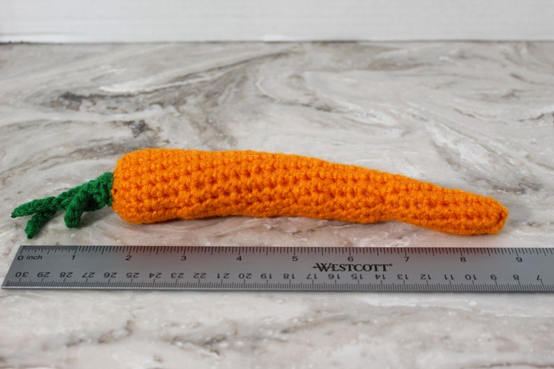 Crochet Carrot, Orange Carrot, Crochet Play Food, Crochet Vegetables, Pretend Play Food, Kitchen Baby Toy, Play Kitchen, Crochet Food Toys image 8