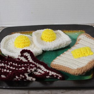 Crochet Breakfast Toy: Handmade Amigurumi Food Set
