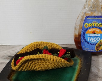 Crochet Taco Play Food: Handmade Amigurumi Toy