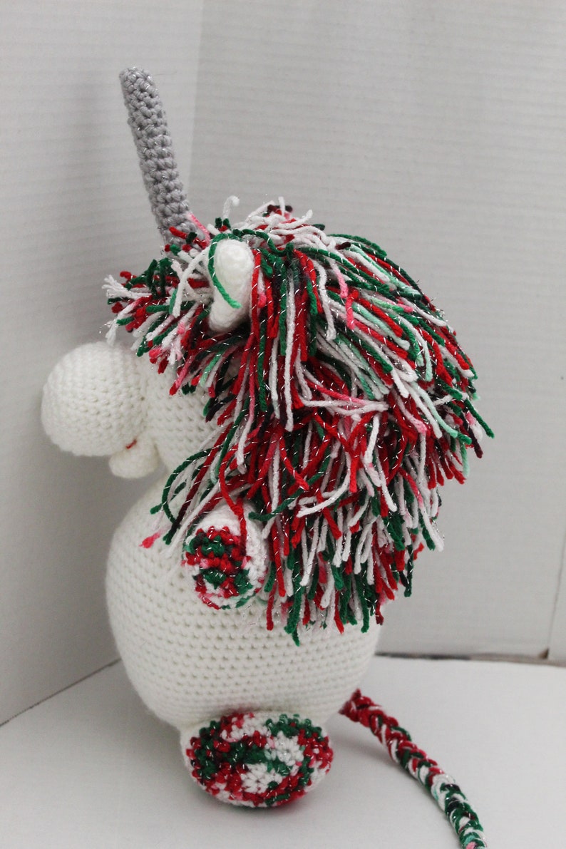Unicorn, Stuffed Animal, Mystical Animal, Christmas Gift, Safe toy for Babies, Plushie, Amigurumi, Girl Toy, Birthday Gift, Holiday, Present image 9