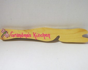 Wooden Oven Pull~Gift~Birthday~Housewarming Gift~Kitchen~Wooden Kitchen Oven Pull~Handmade~Gift under 6~Gift for Mom, Dad, Grandparent, Chef