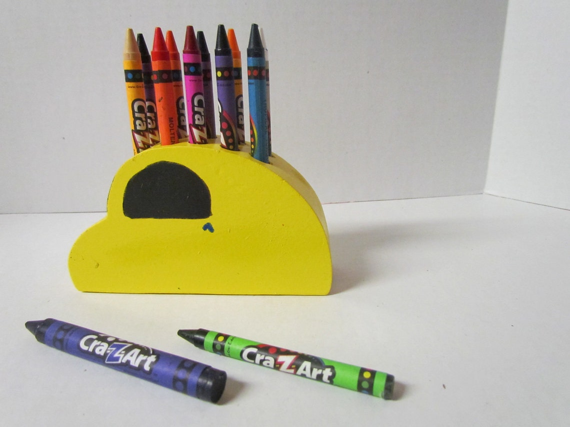 Crayon Holdercar Crayon Holdervolkswagon Toywooden Etsy