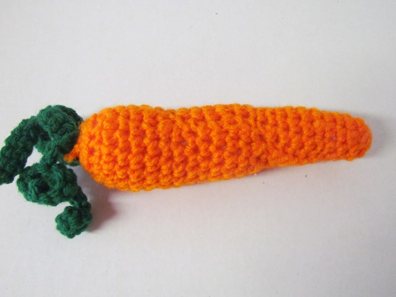 Crochet Carrot, Orange Carrot, Crochet Play Food, Crochet Vegetables, Pretend Play Food, Kitchen Baby Toy, Play Kitchen, Crochet Food Toys image 1