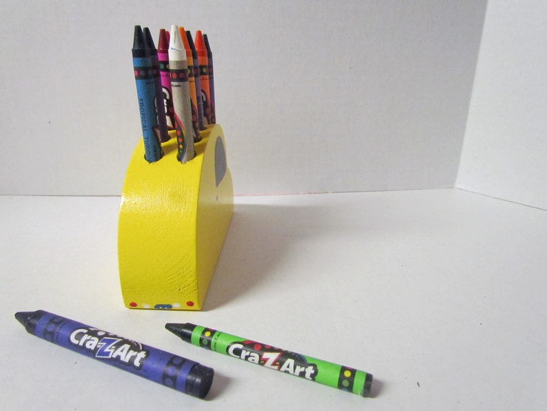 Crayon Holdercar Crayon Holdervolkswagon Toywooden Etsy