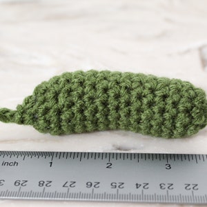 Crochet Pickle, Pickle Cucumber Play Food, Christmas Pickle, Pretend Play Food, Kitchen Baby Toy, Toy Play Kitchen, Crochet Play Food Toys image 7