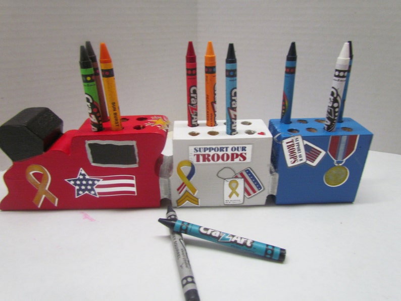 Military Crayon Holdersupport Our Troops Crayon