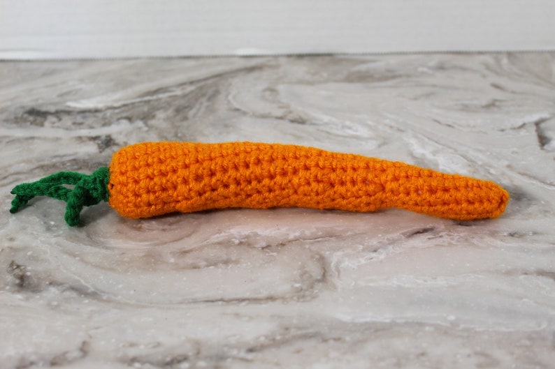 Crochet Carrot, Orange Carrot, Crochet Play Food, Crochet Vegetables, Pretend Play Food, Kitchen Baby Toy, Play Kitchen, Crochet Food Toys image 9