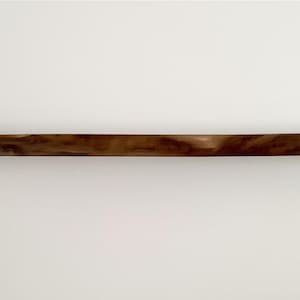 Estantes flotantes de nogal con esquinas de canto vivo, estante de roble natural, decoración para sala de estar, estantes sin soportes, estantería de madera, diferentes estilos