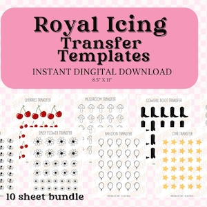 Royal Icing Transfer Sheet - 10 PAGES