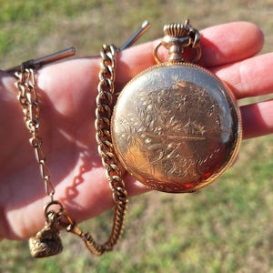1890&#39;s Antique Waltham Pocket Watch - Seaside