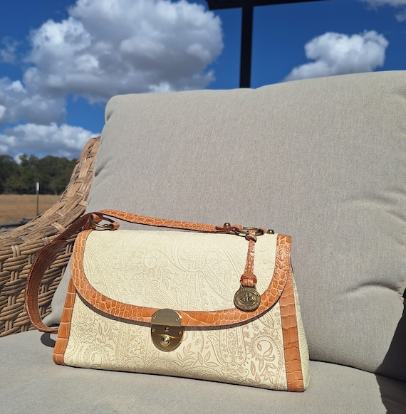 Cream brahmin bag hotsell