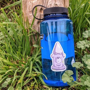 Bluey Meditation Garden Gnome Sticker Decal