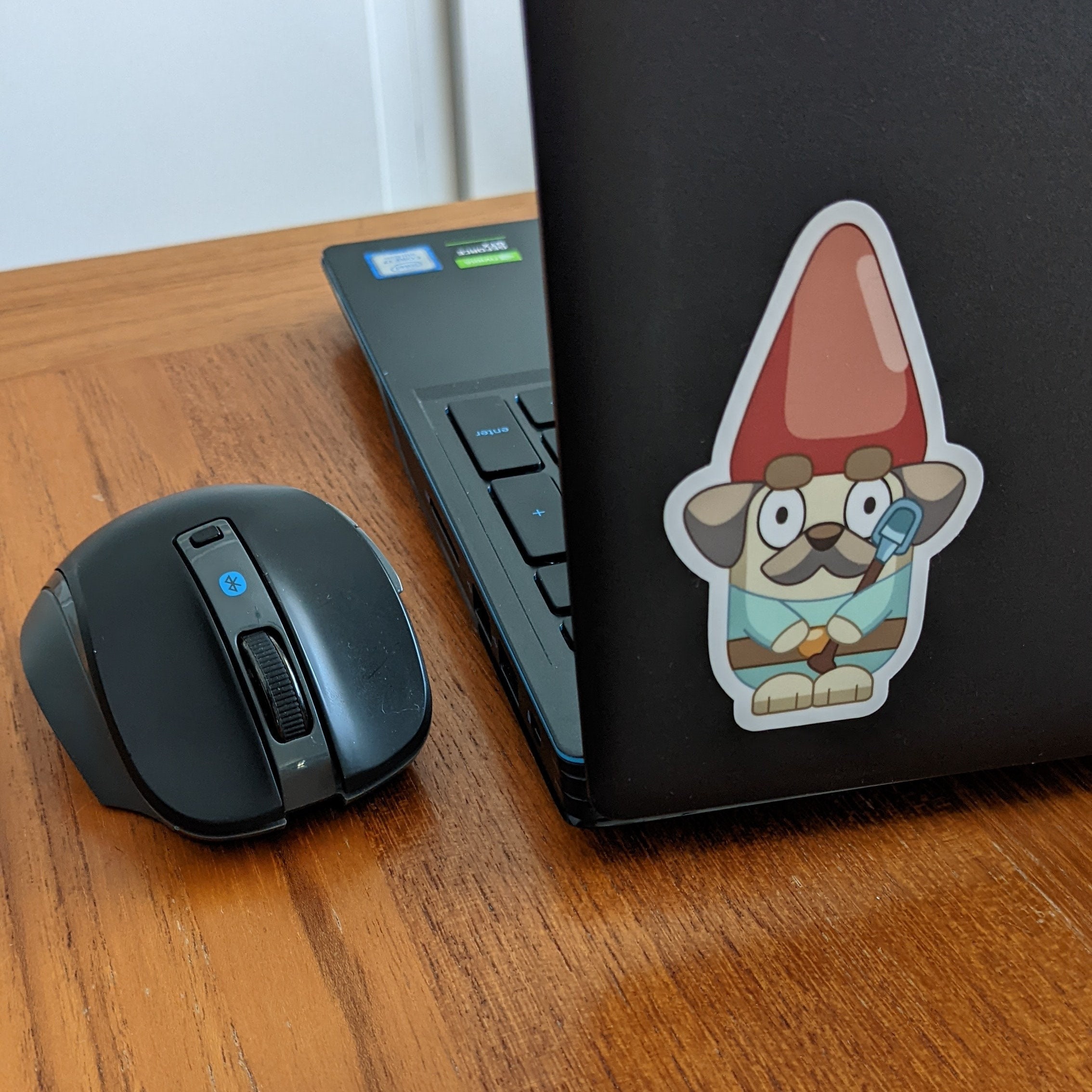 Bluey Hecuba Husband Garden Gnome Sticker Decal Etsy UK